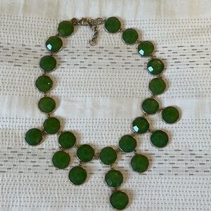 Elegant Green Statement Necklace